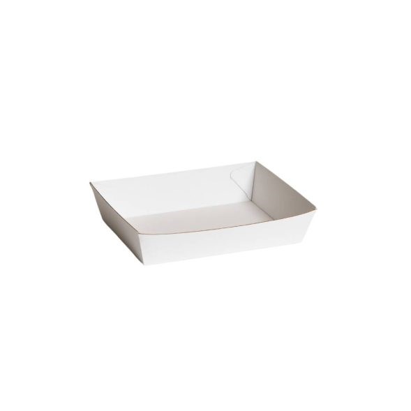 Open Tray 3 - PLAIN WHITE - 180mm x 134mm x 45mm